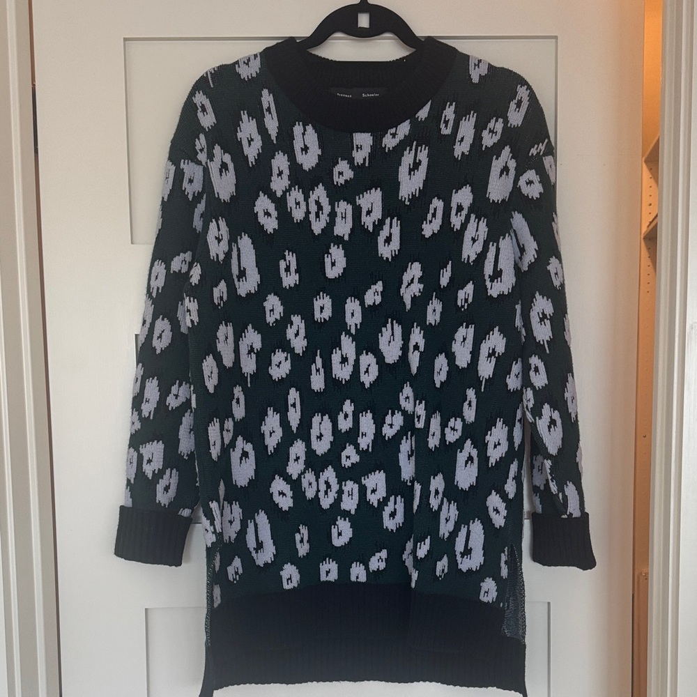 Proenza Schouler Green Patterned Sweater